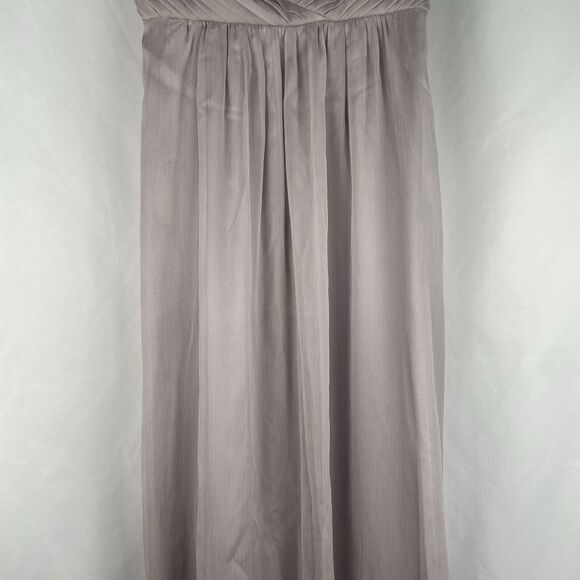 asos Maxi Gown Chiffon Formal Blush Dress-4 - Picture 3 of 16